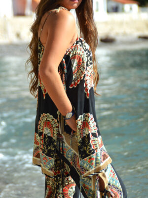 Top Isis Noir Beige