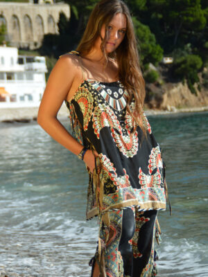 Top Isis Noir Beige