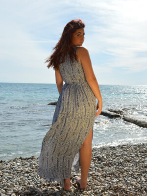 Robe Longue chikita Bleu Beige