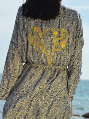 Gilet Limonette Bleu Beige