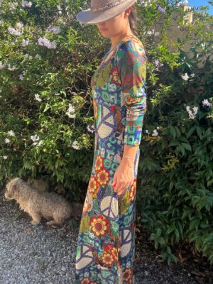 Robe longue Chris 70 Imprimé
