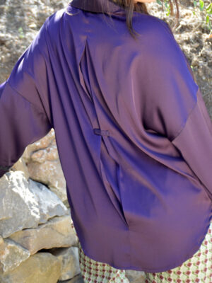 Chemise Palateau soie Violet