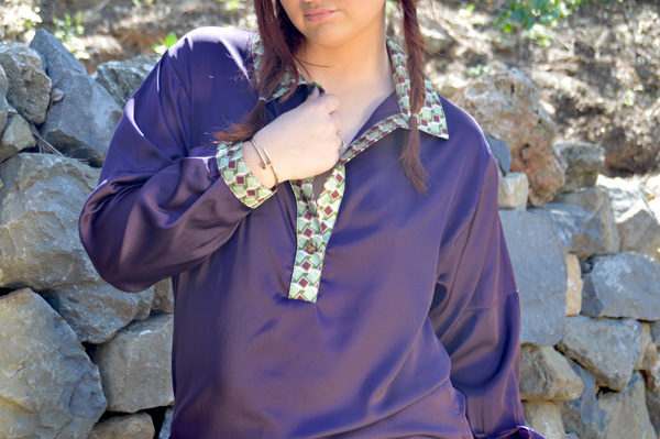 Chemise Abdelkader  Violet