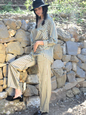 Pantalon Mallerie losange multi