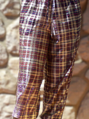 pantalon  Mall 80 carreaux irisés