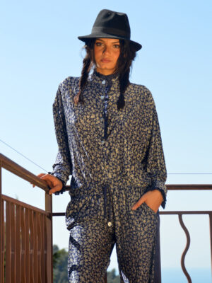 Chemise Montmartre Fleurs bleu