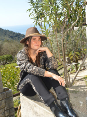 Pantalon Paola moleton Noir