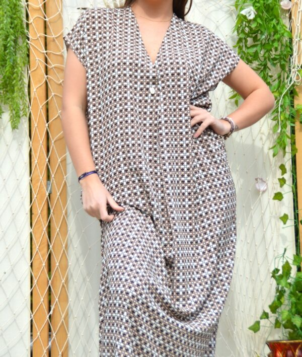 Kaftan Newabja coton bi-couleur